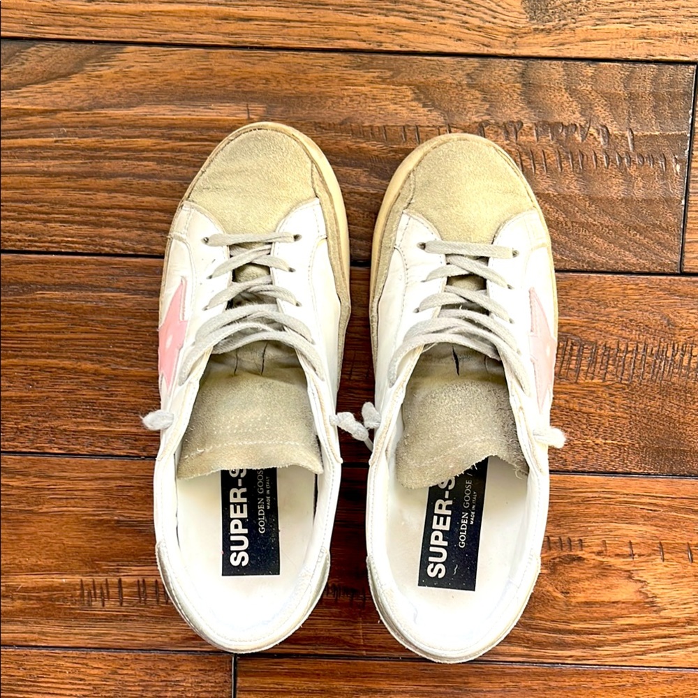 Super-Star Sneakers with Pink Star